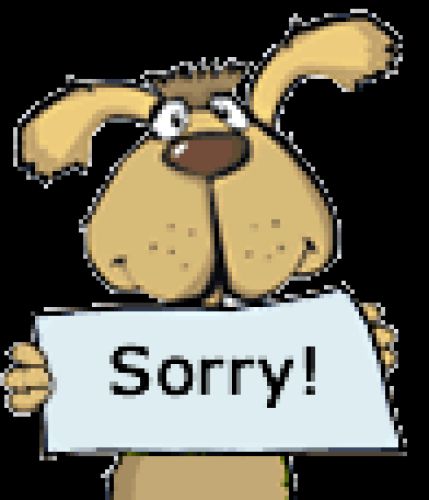 Again you sorry about it