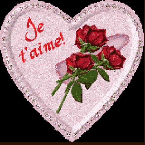 Heart rose je taime