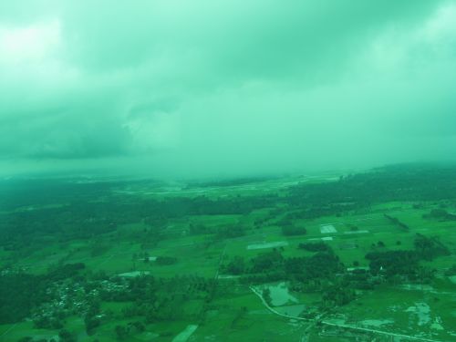 Storm was rushing us